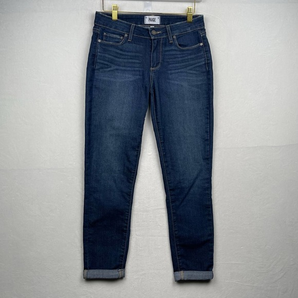 PAIGE Denim - PAIGE Jeans Women's Size 27 (4) Kylie Crop‎ Cuffed  Distressed Stretch Denim